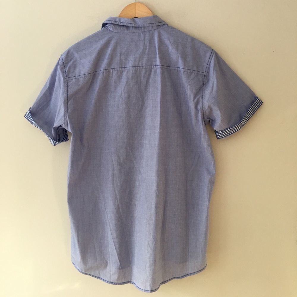 Michael Brandon Blue Button Down Shirt - Picture 2 of 4